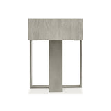 Tempo Satin Nickel/Larza Nightstand - Ornate Home