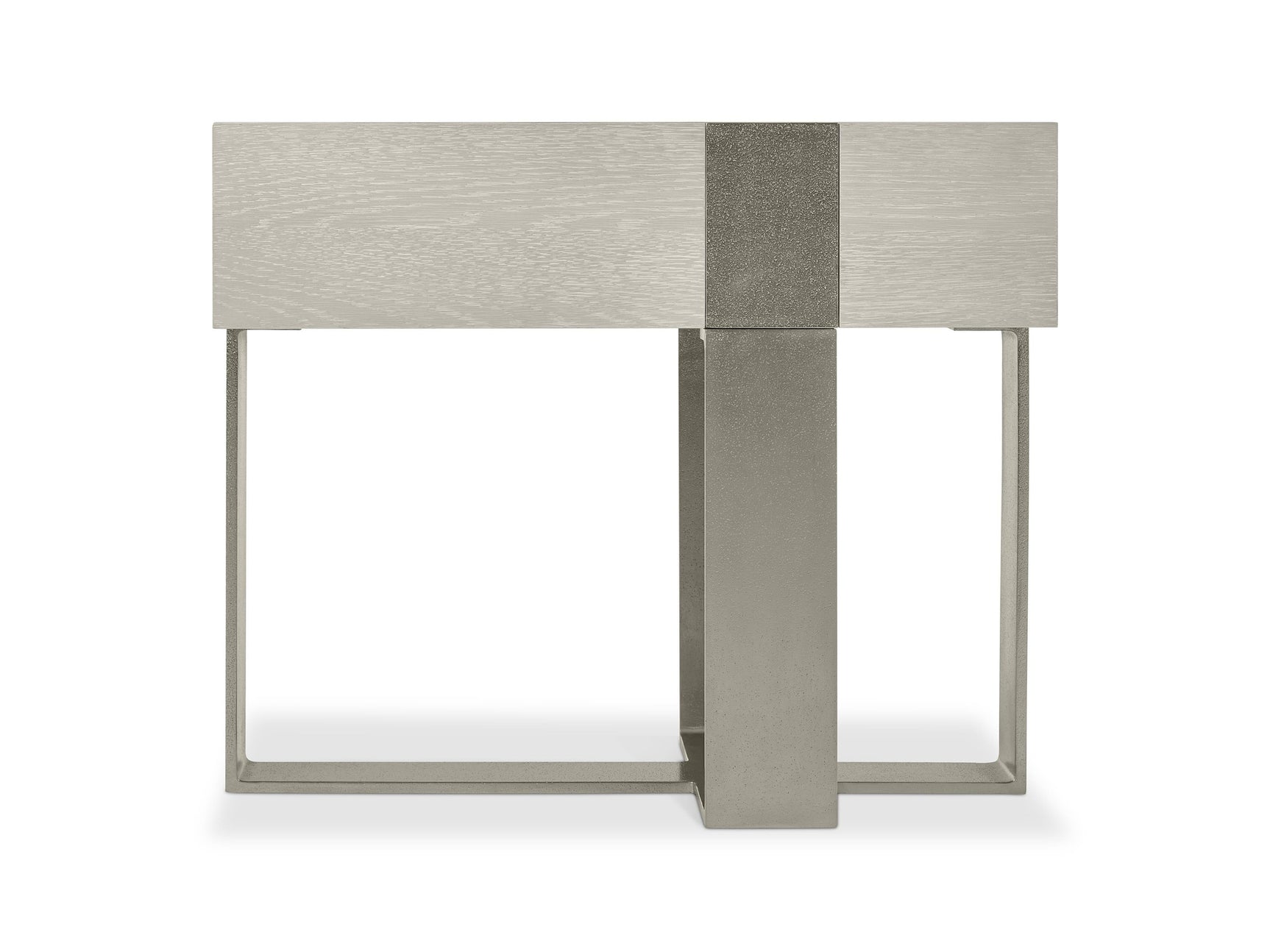 Tempo Satin Nickel/Larza Nightstand - Ornate Home
