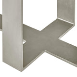 Tempo Satin Nickel/Larza Nightstand - Ornate Home