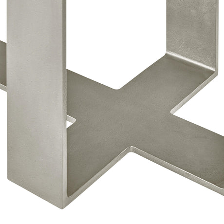 Tempo Satin Nickel/Larza Nightstand - Ornate Home