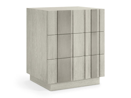 Tempo Satin Nickel/Larza Nightstand - Ornate Home