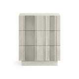 Tempo Satin Nickel/Larza Nightstand - Ornate Home
