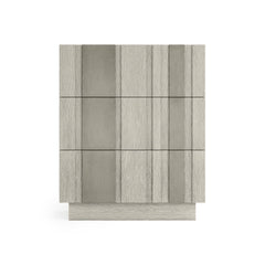 Tempo Satin Nickel/Larza Nightstand - Ornate Home