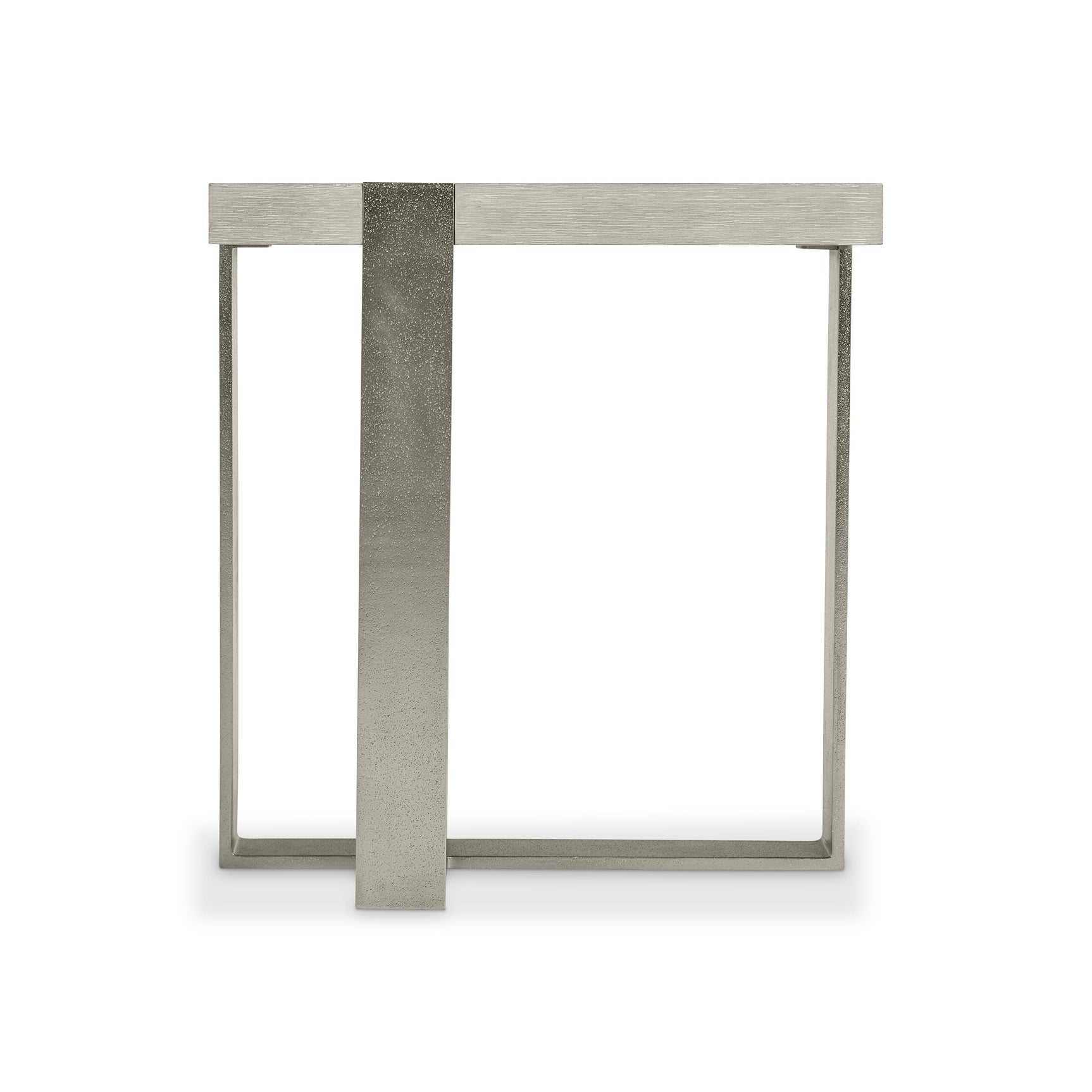 Tempo Satin Nickel/Larza Side Table - Ornate Home