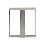 Tempo Satin Nickel/Larza Side Table - Ornate Home