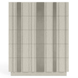 Tempo Satin Nickel/Larza Tall Drawer Chest - Ornate Home