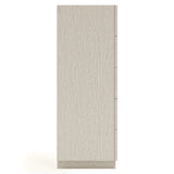 Tempo Satin Nickel/Larza Tall Drawer Chest - Ornate Home