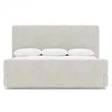 Tempo White/Cream Panel King Bed - Ornate Home