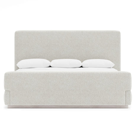 Tempo White/Cream Panel King Bed - Ornate Home