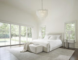 Tempo White/Cream Panel King Bed - Ornate Home