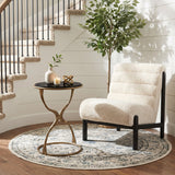 Tempus Black & Brass Accent Table - Ornate Home