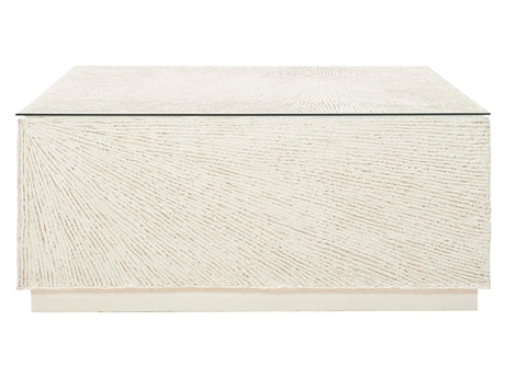 Tenerife Glass/White Outdoor Cocktail Table - Ornate Home