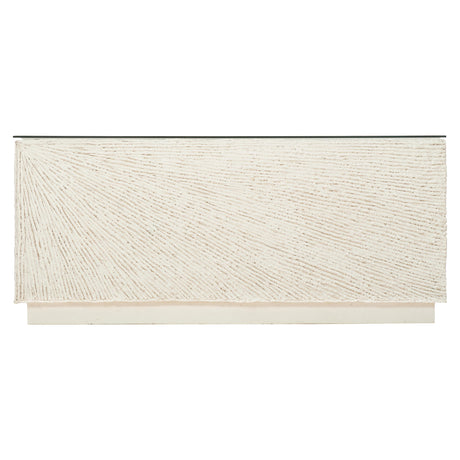 Tenerife Glass/White Outdoor Cocktail Table - Ornate Home