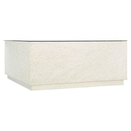 Tenerife Glass/White Outdoor Cocktail Table - Ornate Home