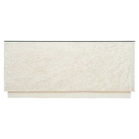 Tenerife Glass/White Outdoor Cocktail Table - Ornate Home