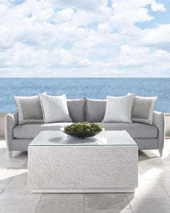 Tenerife White Outdoor Cocktail Table - Ornate Home