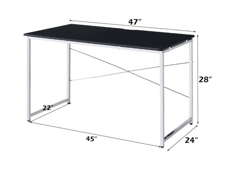 Tennos Black Vanity Desk - Ornate Home