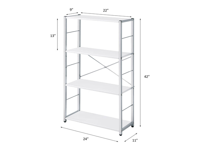 Tennos White Bookshelf - Ornate Home