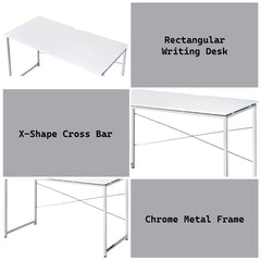 Tennos White Writing Desk - Ornate Home