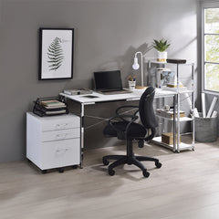 Tennos White Writing Desk - Ornate Home