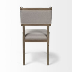 Tenton Gray/Brown Open Back Dining Side Chair with Gray Wood (Set of 2) - Ornate Home
