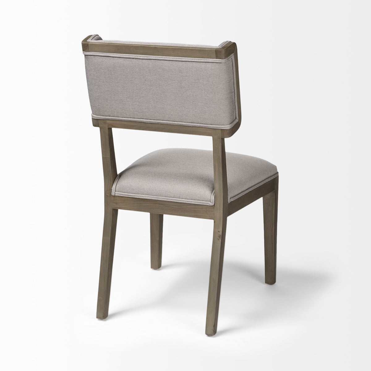 Tenton Gray/Brown Open Back Dining Side Chair with Gray Wood (Set of 2) - Ornate Home
