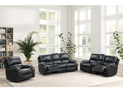 Tepic Black Leatherette Chair - Ornate Home