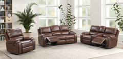 Tepic Brown Leatherette Chair - Ornate Home
