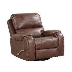 Tepic Brown Recliner w/ Oversized Handle - Ornate Home