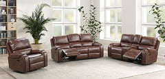 Tepic Brown Recliner w/ Oversized Handle - Ornate Home