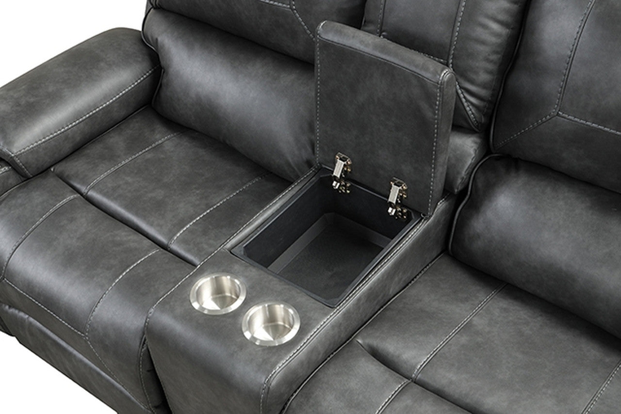 Tepic Gray Loveseat - Ornate Home