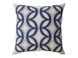 Teri Beige/Indigo Pillow (Set of 2) - Ornate Home