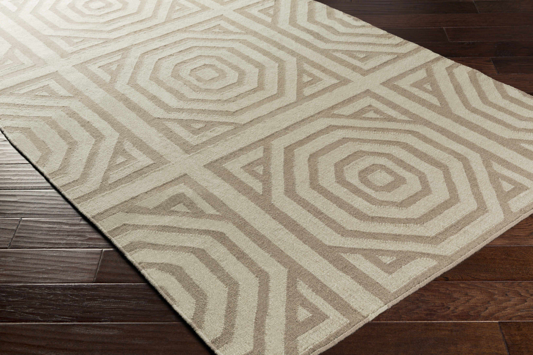Terlton Ivory Greek Geometric Rug - Clearance - Ornate Home