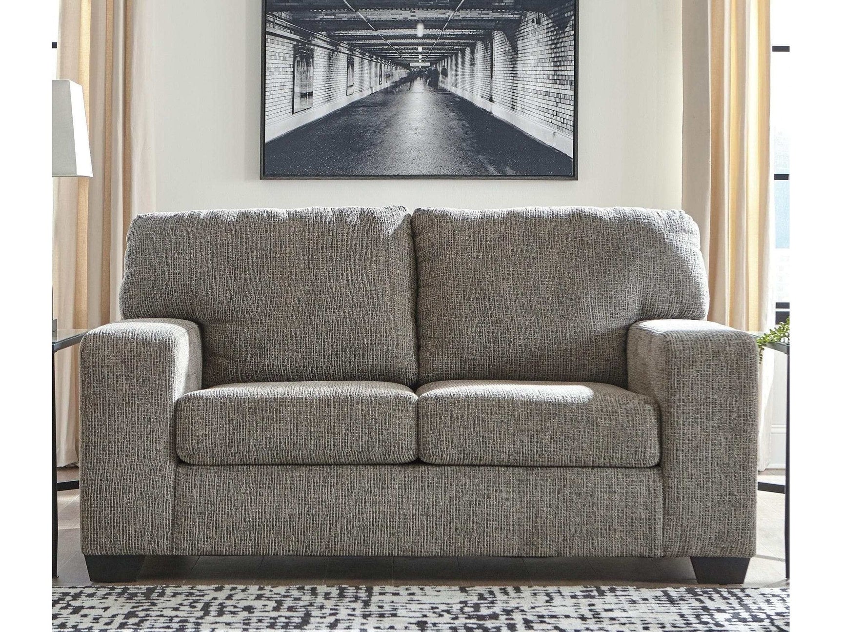 Termoli Granite Stationary Loveseat (Online Special Price) - Ornate Home