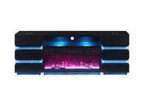 Terni Black TV Stand w/ Fireplace - Ornate Home