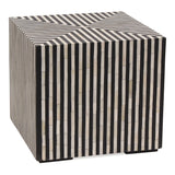 Terning Black/White Side Table - Ornate Home