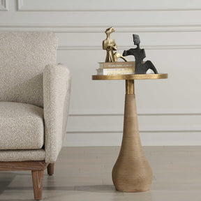 Terra Brass Accent Table - Ornate Home