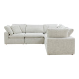 Terra Coastside Sand Condo Classic L Shaped Modular Sectional - Ornate Home