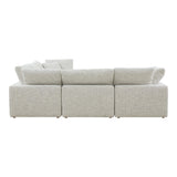 Terra Coastside Sand Condo Classic L Shaped Modular Sectional - Ornate Home