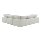 Terra Coastside Sand Condo Classic L Shaped Modular Sectional - Ornate Home