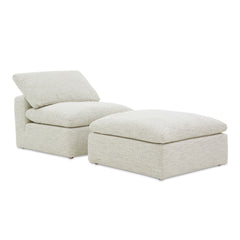 Terra Coastside Sand Condo Ottoman - Ornate Home