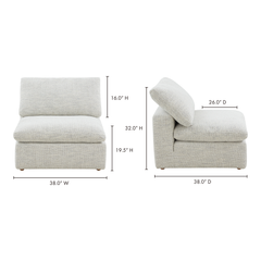 Terra Coastside Sand Condo Slipper Chair - Ornate Home