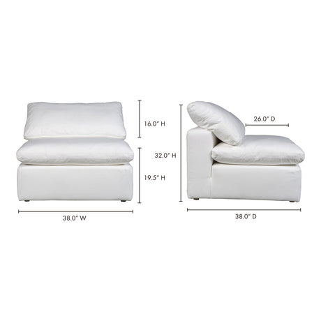 Terra Cream White Condo Chair - Ornate Home