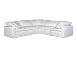 Terra Cream White Condo Classic L Shaped Modular Sectional - Ornate Home