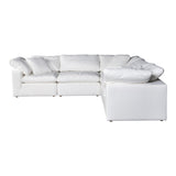 Terra Cream White Condo Classic L Shaped Modular Sectional - Ornate Home