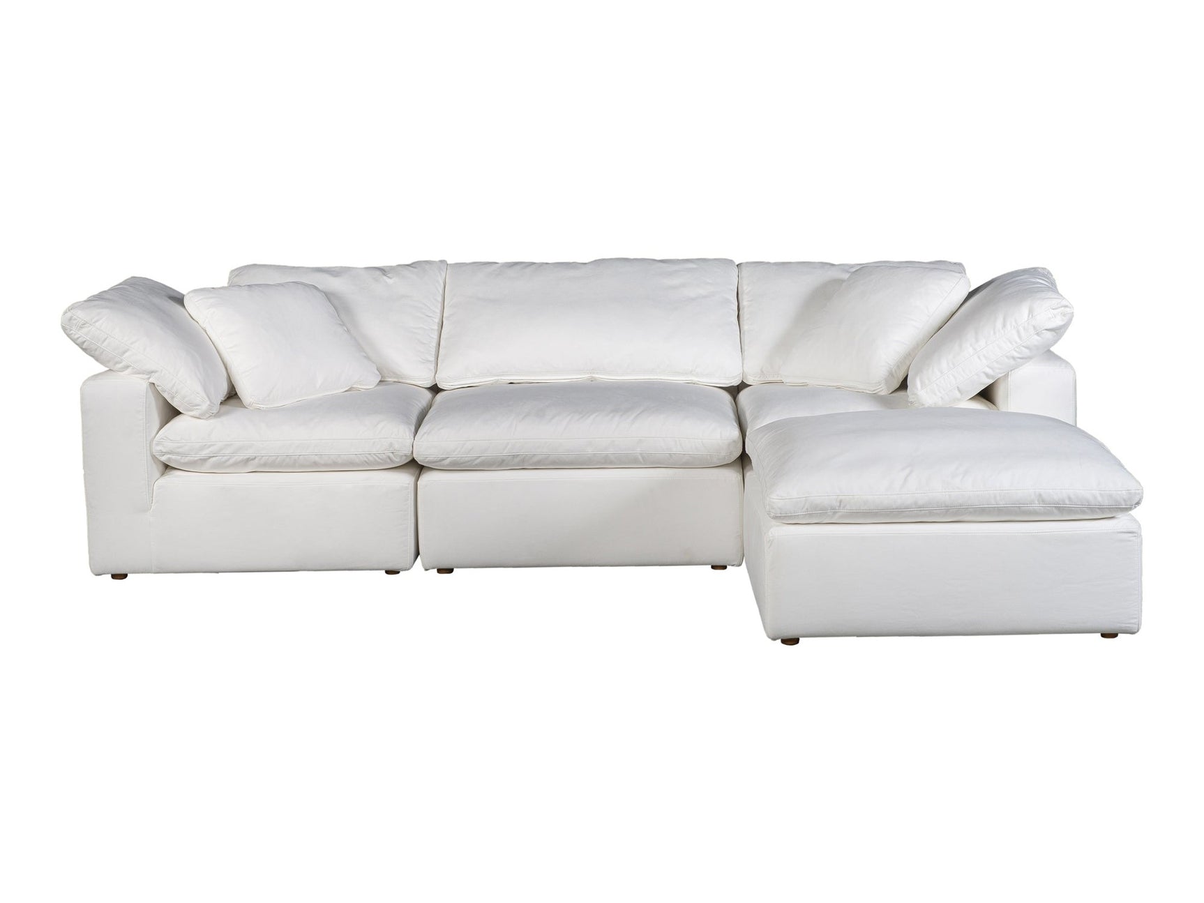 Terra Cream White Condo Lounge Modular Sectional - Ornate Home