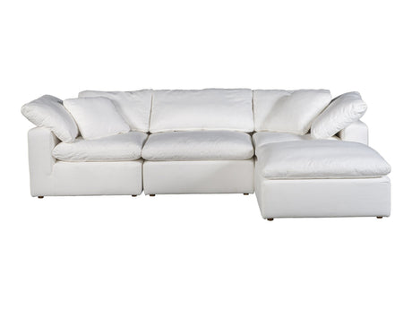 Terra Cream White Condo Lounge Modular Sectional - Ornate Home