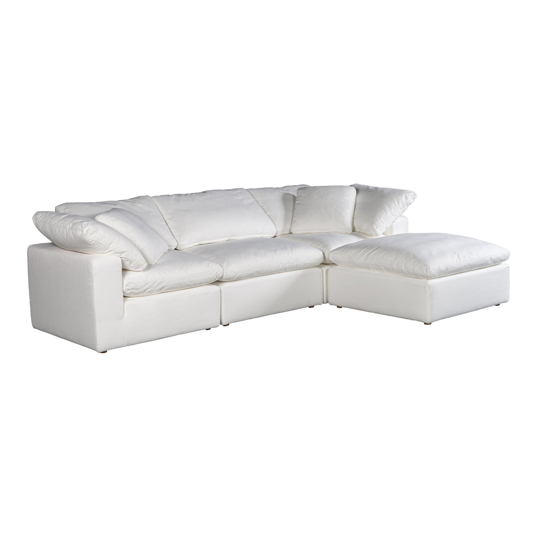 Terra Cream White Condo Lounge Modular Sectional - Ornate Home