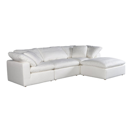 Terra Cream White Condo Lounge Modular Sectional - Ornate Home