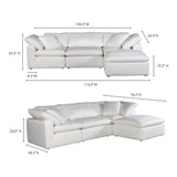 Terra Cream White Condo Lounge Modular Sectional - Ornate Home